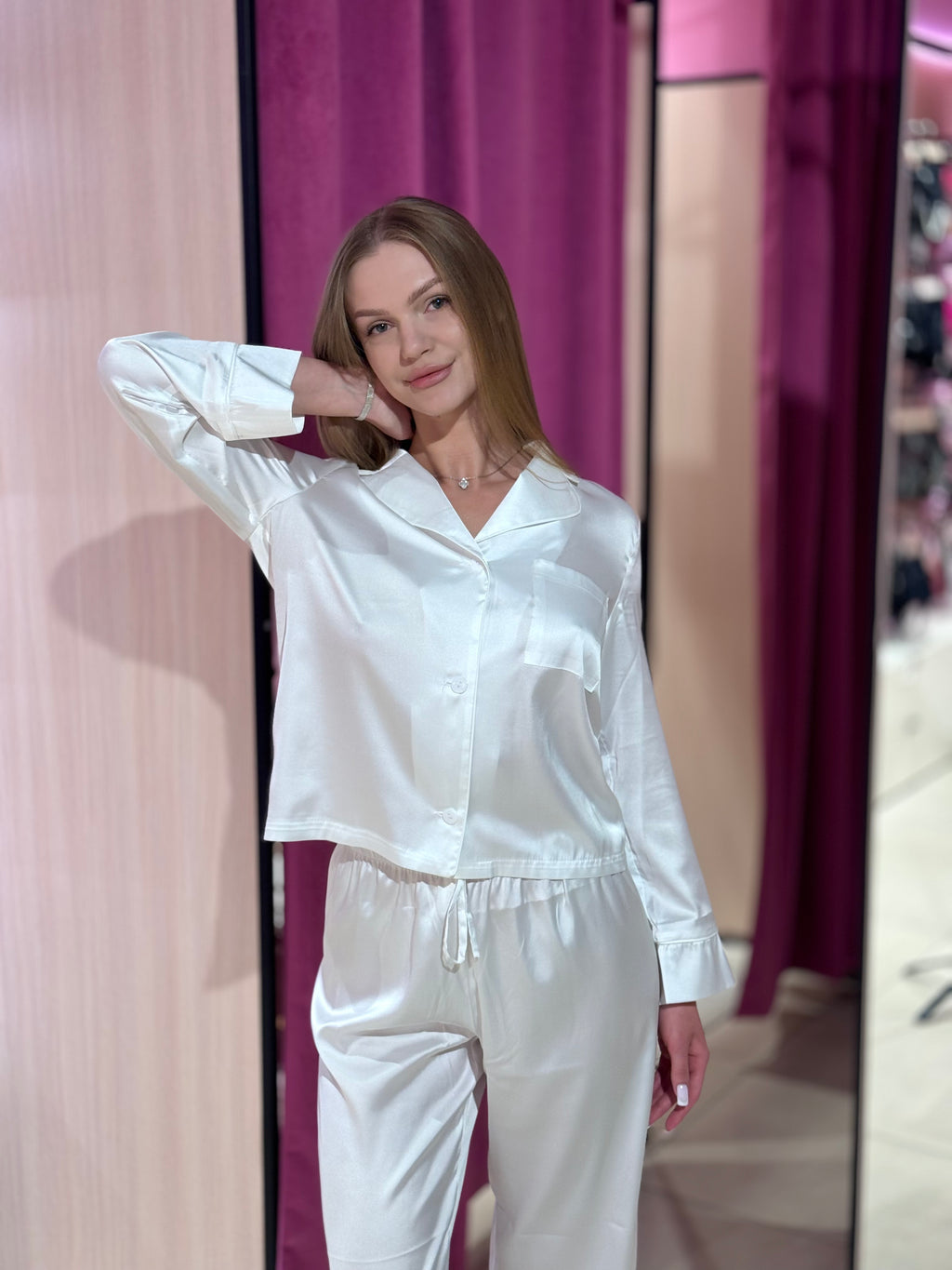 Піжама шовкова сорочка + штани